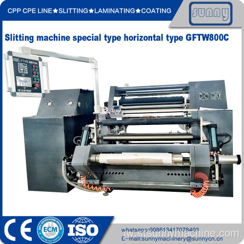 BOPP PE Film Roll Slitting Machine